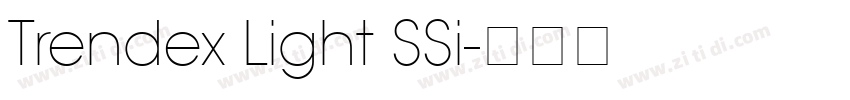 Trendex Light SSi字体转换